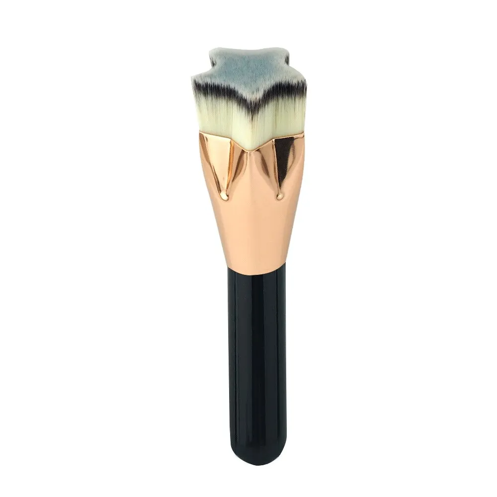 1 Pc Pentagram Powder Foundation Brush Flat Head Seamless Liquid