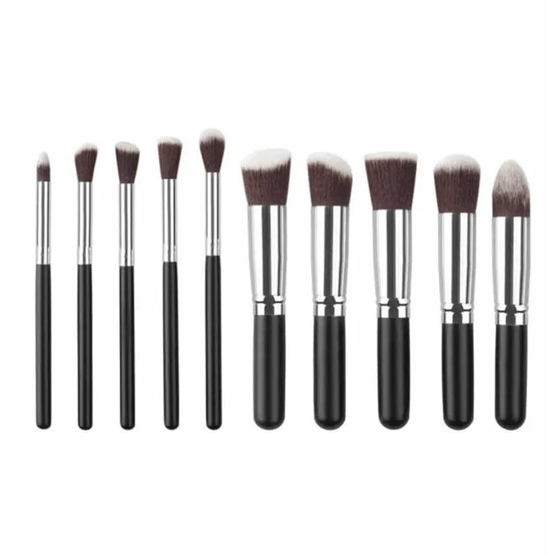 10 Piece Mini Travel Kabuki Brush Set