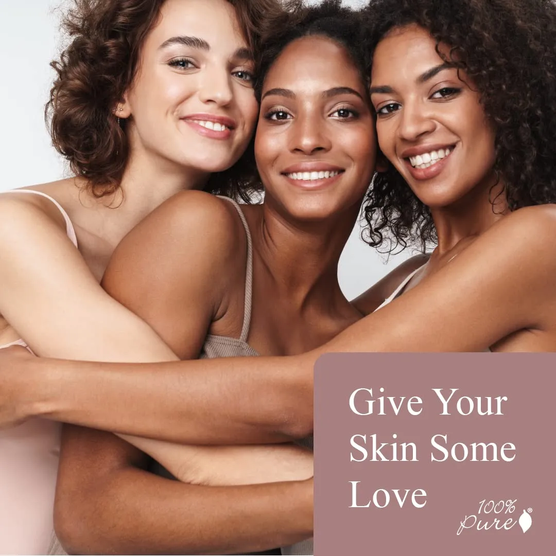 100% PURE Healthy Foundation Full Face Coverage Makeup, Liquid Matte Finish with Anti-Aging Benefits - Vegan - Gorgeous Fruit Pigmented Creme Color - (Fair with Warm Undertones) - 1 Fl Oz