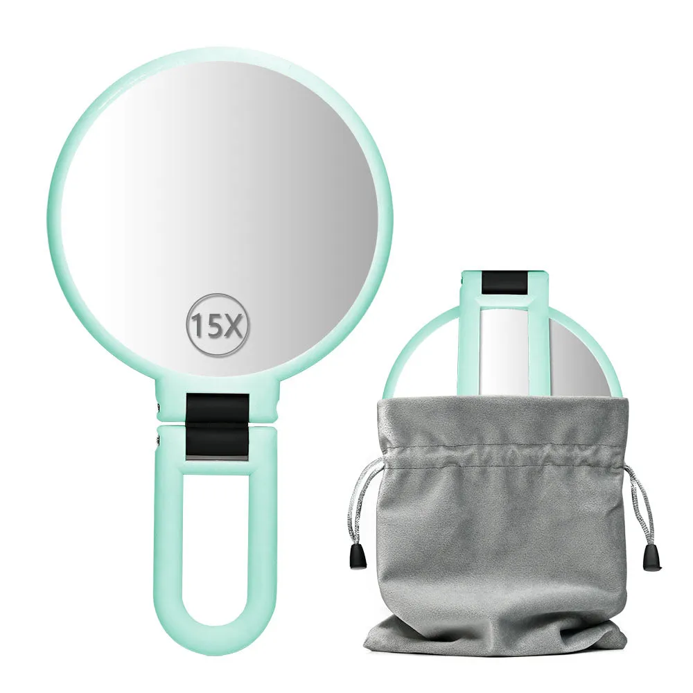 10X/15X Enlarged travel makeup mirror