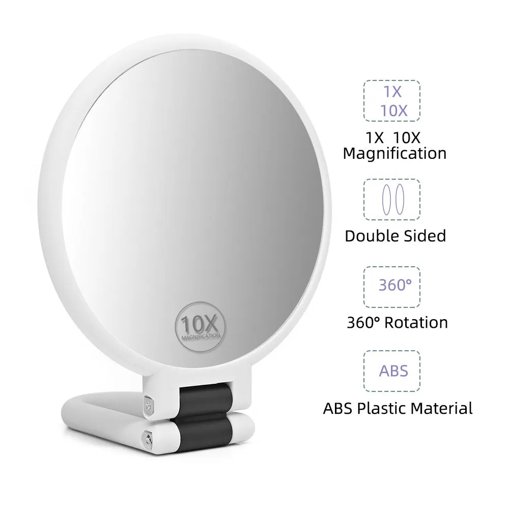 10X/15X Enlarged travel makeup mirror