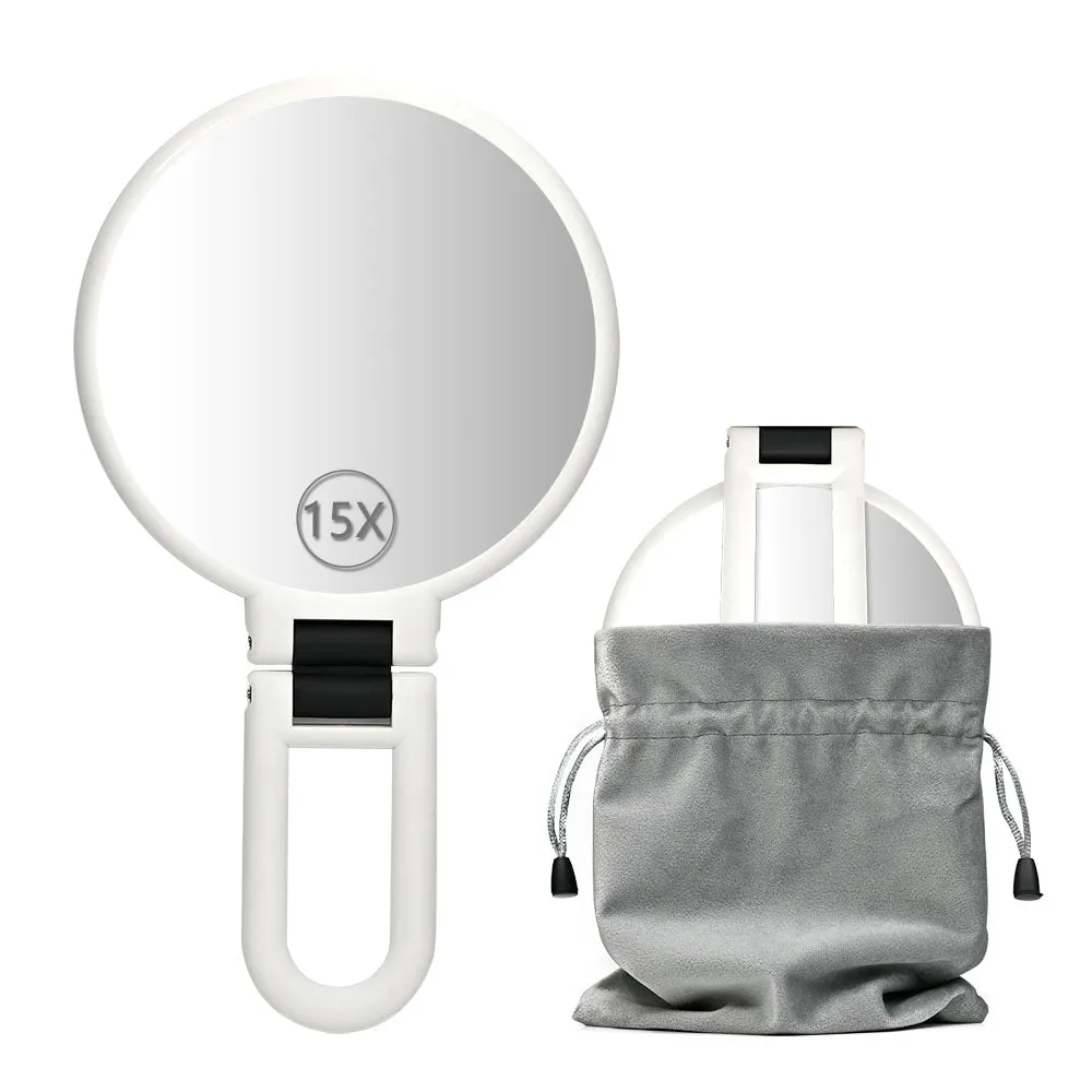 10X/15X Enlarged travel makeup mirror