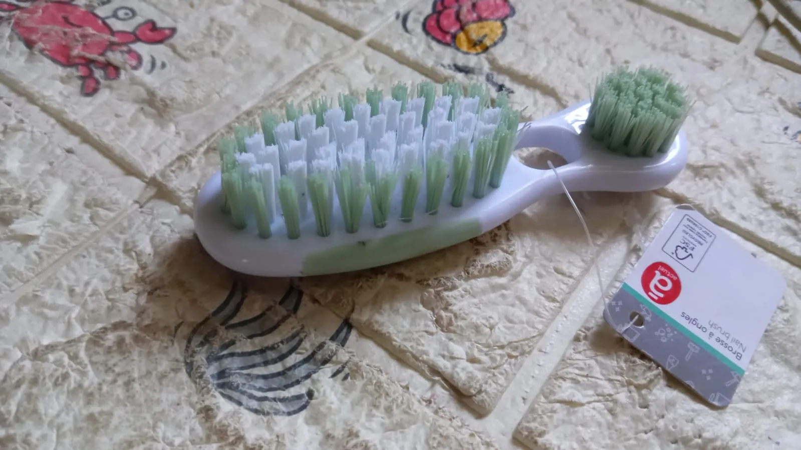 12707 2 in 1 hard bristle brush, multi-use brush, High Quality Brush (1 Pc)