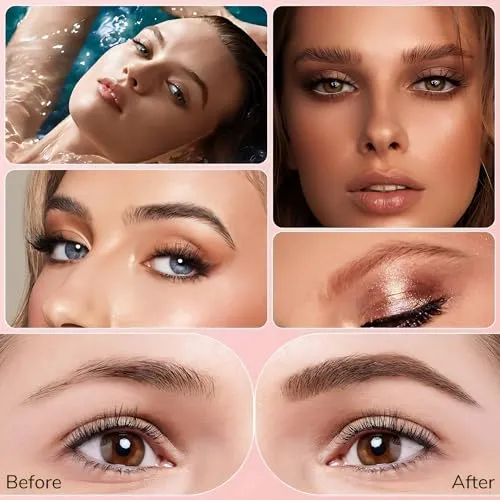 1PCS 2024 Upgraded Magic Eyebrow Pencil - 3D Waterproof Long-Lasting Microblading Eyebrow Pen - Natural Fine Stroke for Women (Dark Brown)