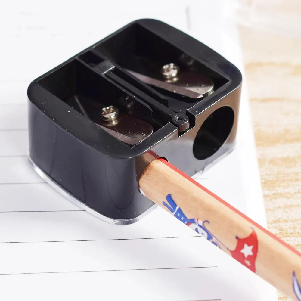 2-Hole Precision Cosmetic Pencil Sharpener for Eyebrow, Lip Liner, and Eyeliner Pencils. Ideal for School, Office Supply, and a Perfect Gift - Hot Sale!