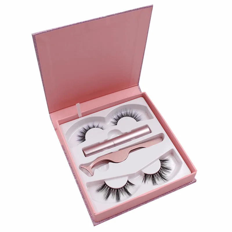 2 Pair of Lashes with Eyeliner & Tweezer Kit (Day & Night Starter Kit)