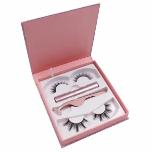 2 Pair of Lashes with Eyeliner & Tweezer Kit (Day & Night Starter Kit)