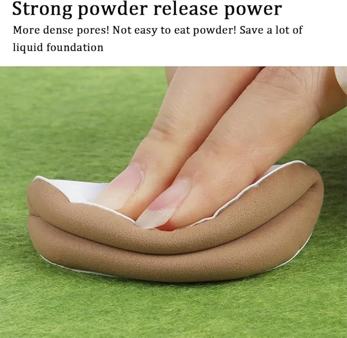 2 Pcs Soft Powder Puffs, Large Makeup Sponge For Wet & Dry Use