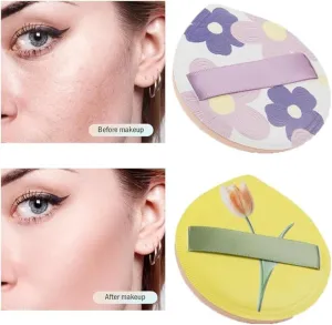 2 Pcs Soft Powder Puffs, Large Makeup Sponge For Wet & Dry Use