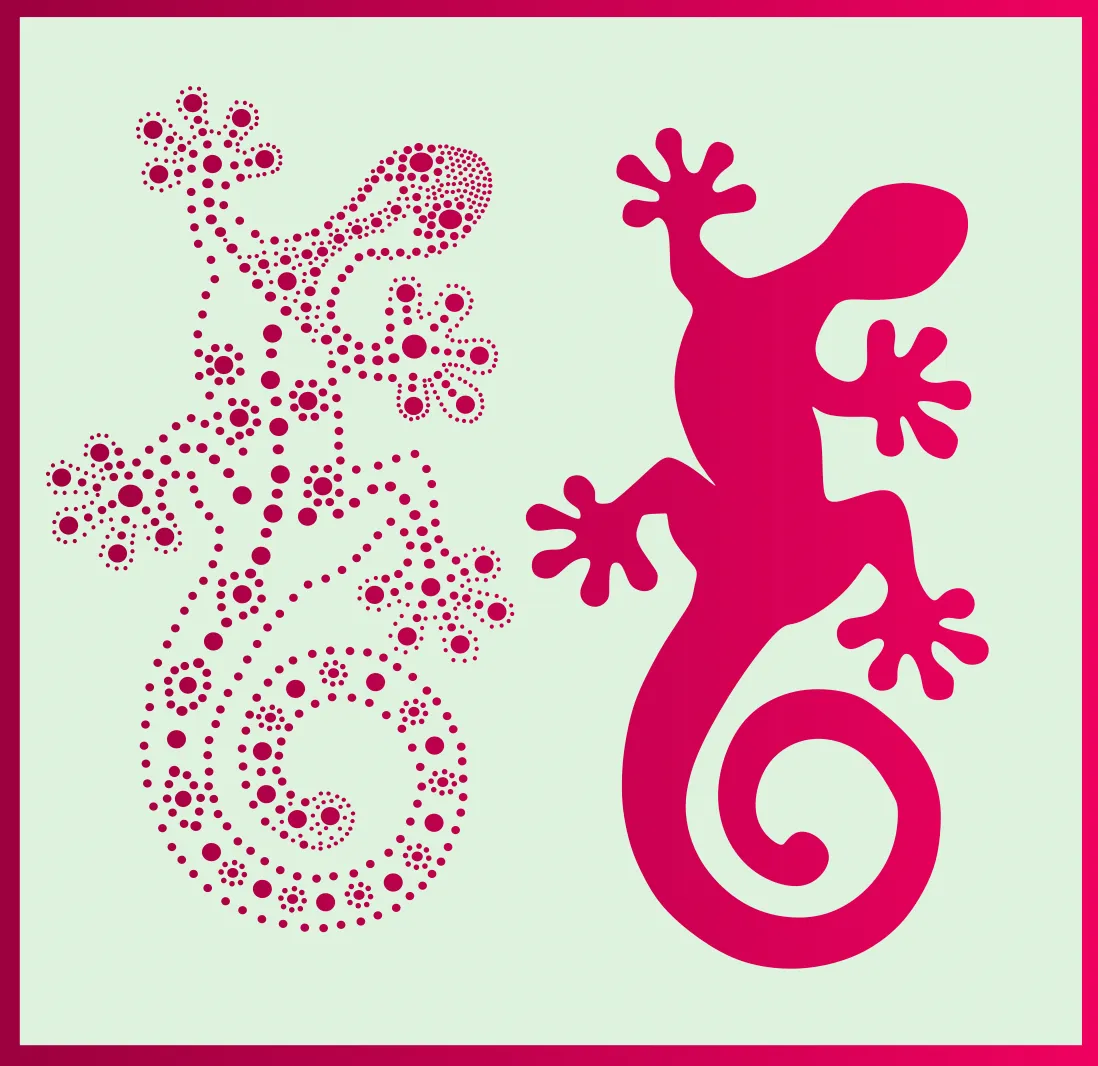 2021-05-19 Dot stencil - Gecko