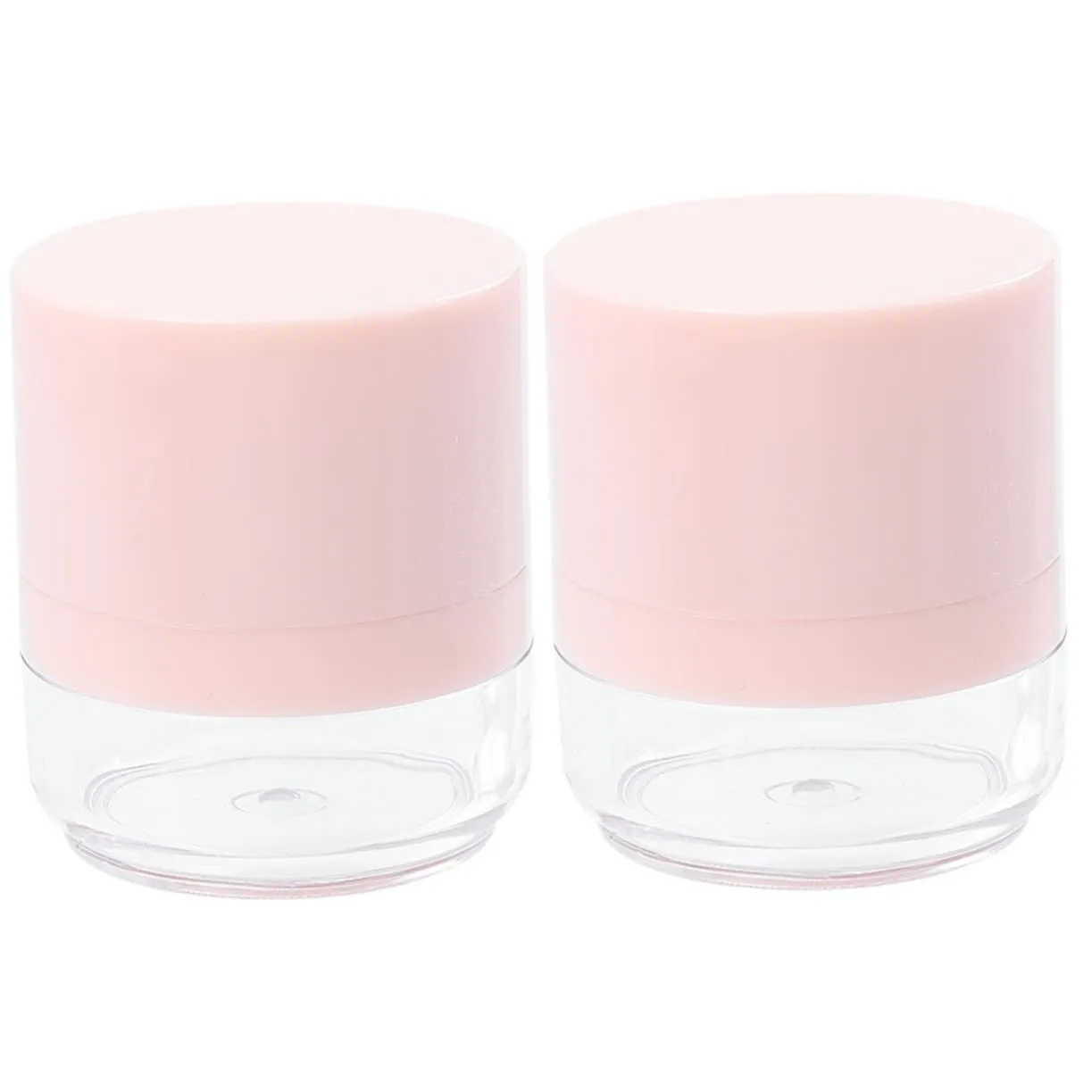 2pcs Loose Powder Box Built Puff Portable Makeup Powder Container for Travel Daily Use for School Office and Outdoor Storage No Mirror