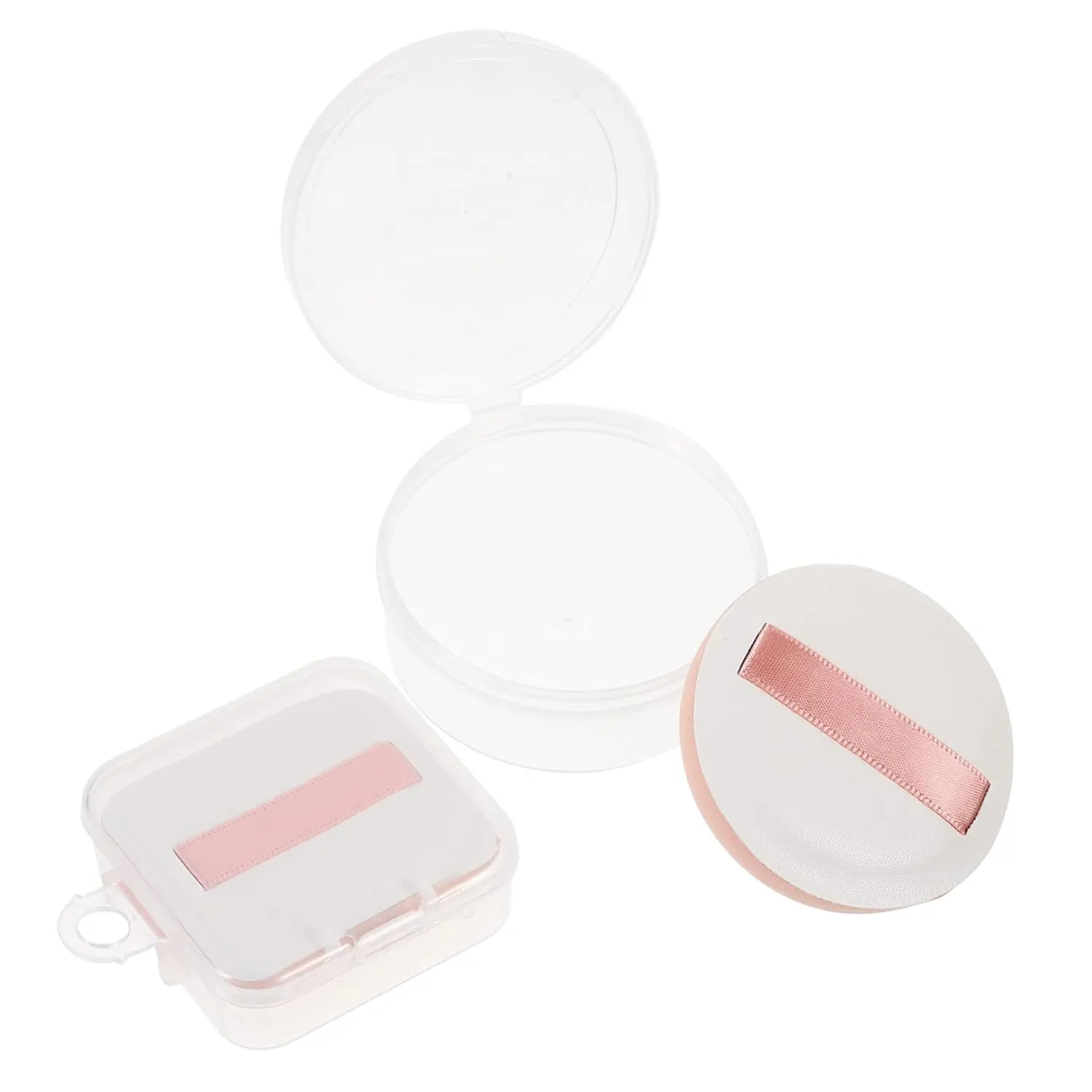 2Pcs Makeup Applicator Sponge Reusable Powder for Face Makeup Wet Dry Use for Foundation Blush and Concealer Compact Design for Home Travel