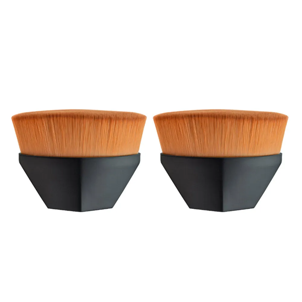 2Pcs Makeup Brushes Seamless Foundation Brushes with Storage Cases