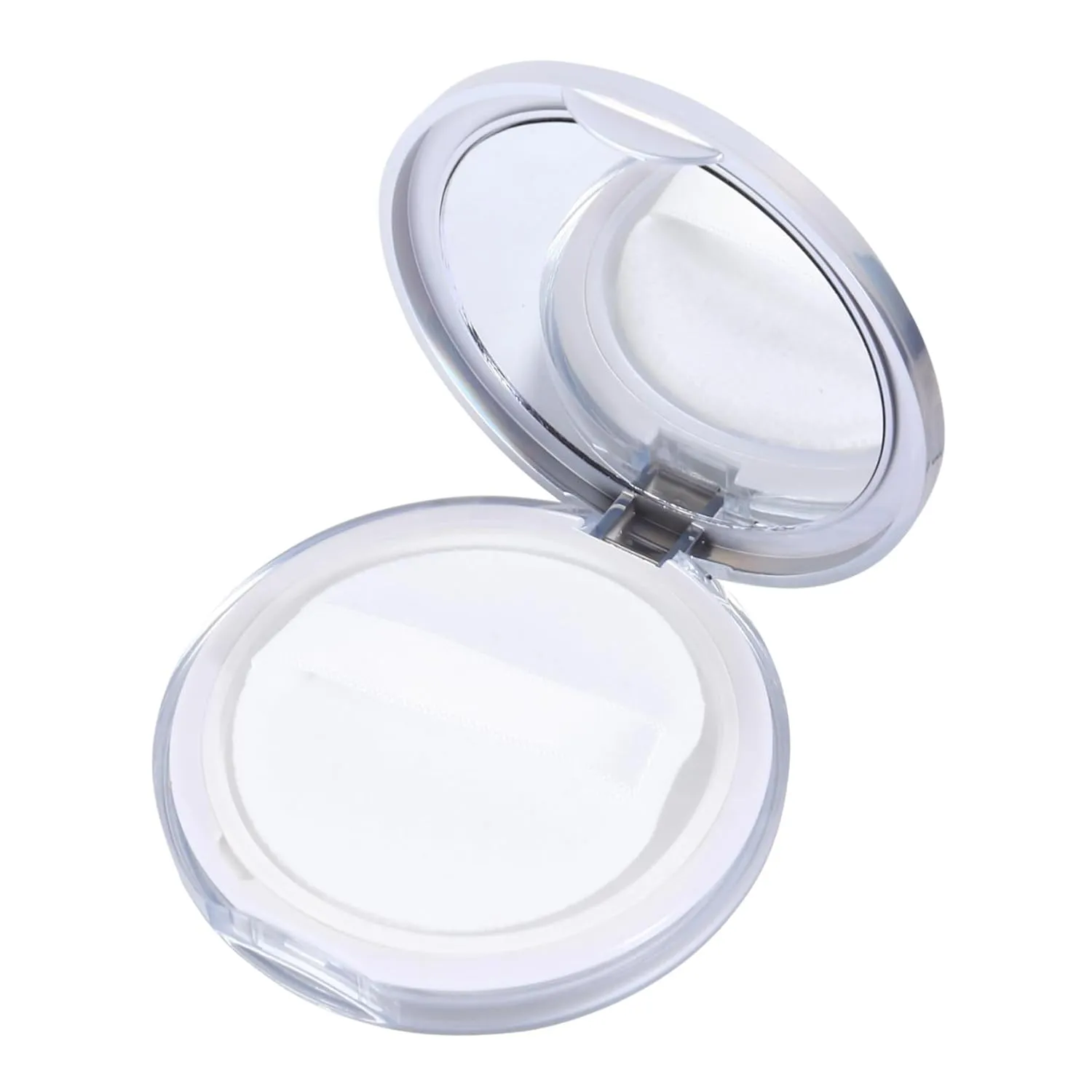2pcs Portable Loose Powder Case with Puff Makeup Powder Box for Travel Easy Dispensing Tidy Storage Sealed Lid Soft Puff for Even Application and Cleanliness