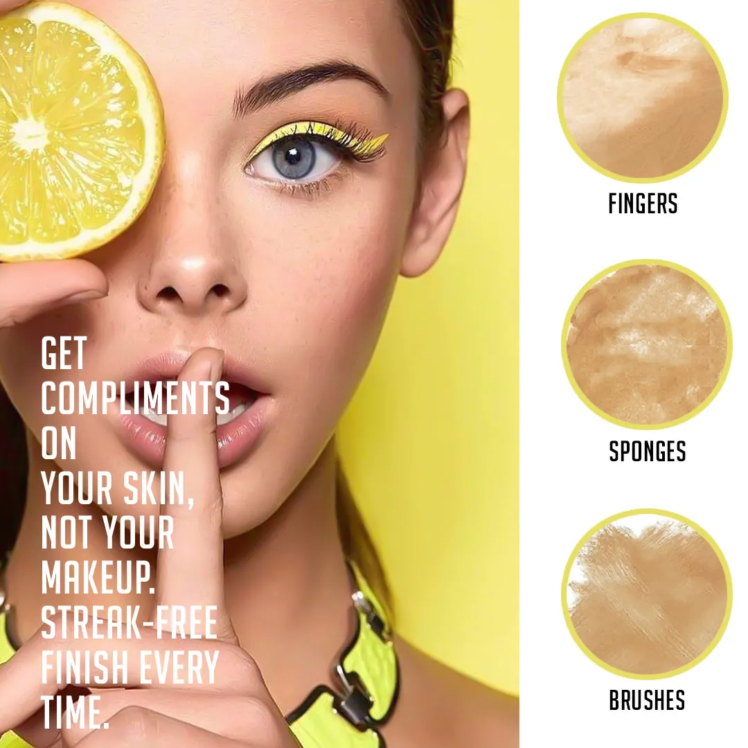 3 PCS Fruit Shaped Makeup Sponge (Lemon Shaped)