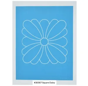 30587 Square Daisy Stencil 6 1/4"