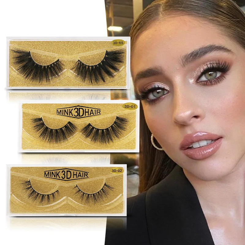 3D Enlarge Cruelty Free Mink Hair False Eyelash 3D02