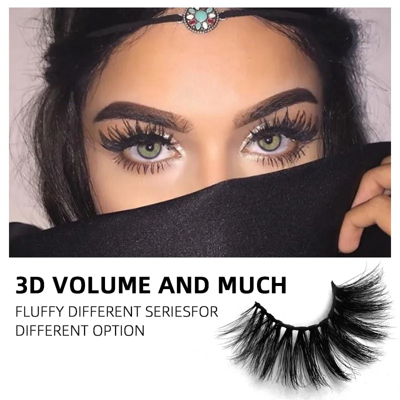 3D Enlarge Cruelty Free Mink Hair False Eyelash 3D80