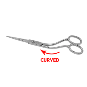 4" Fine Point, Mini Double Curved, Embroidery, Applique Scissors