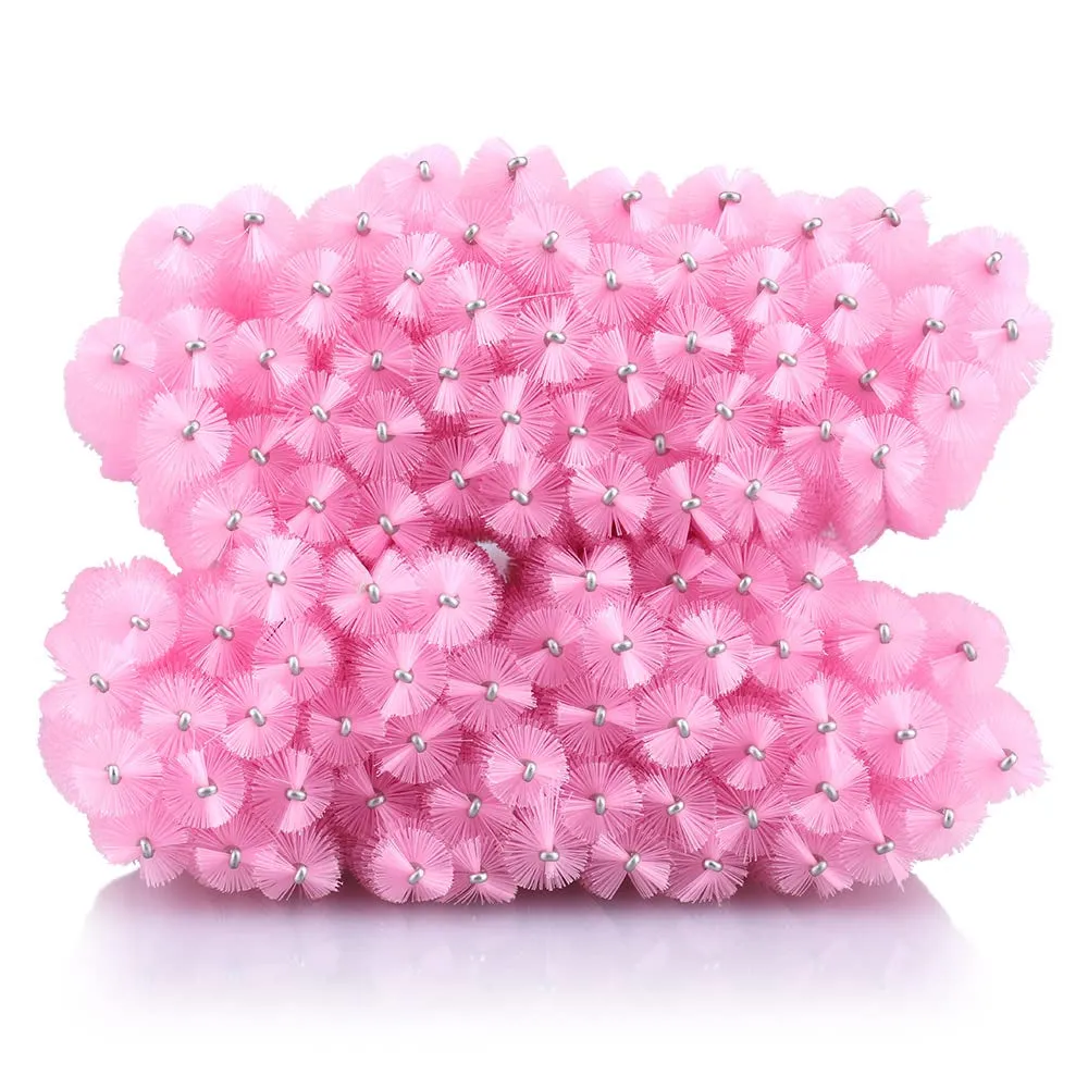 50PCS Mascara Wands,Crystal Pink Mascara Brushes