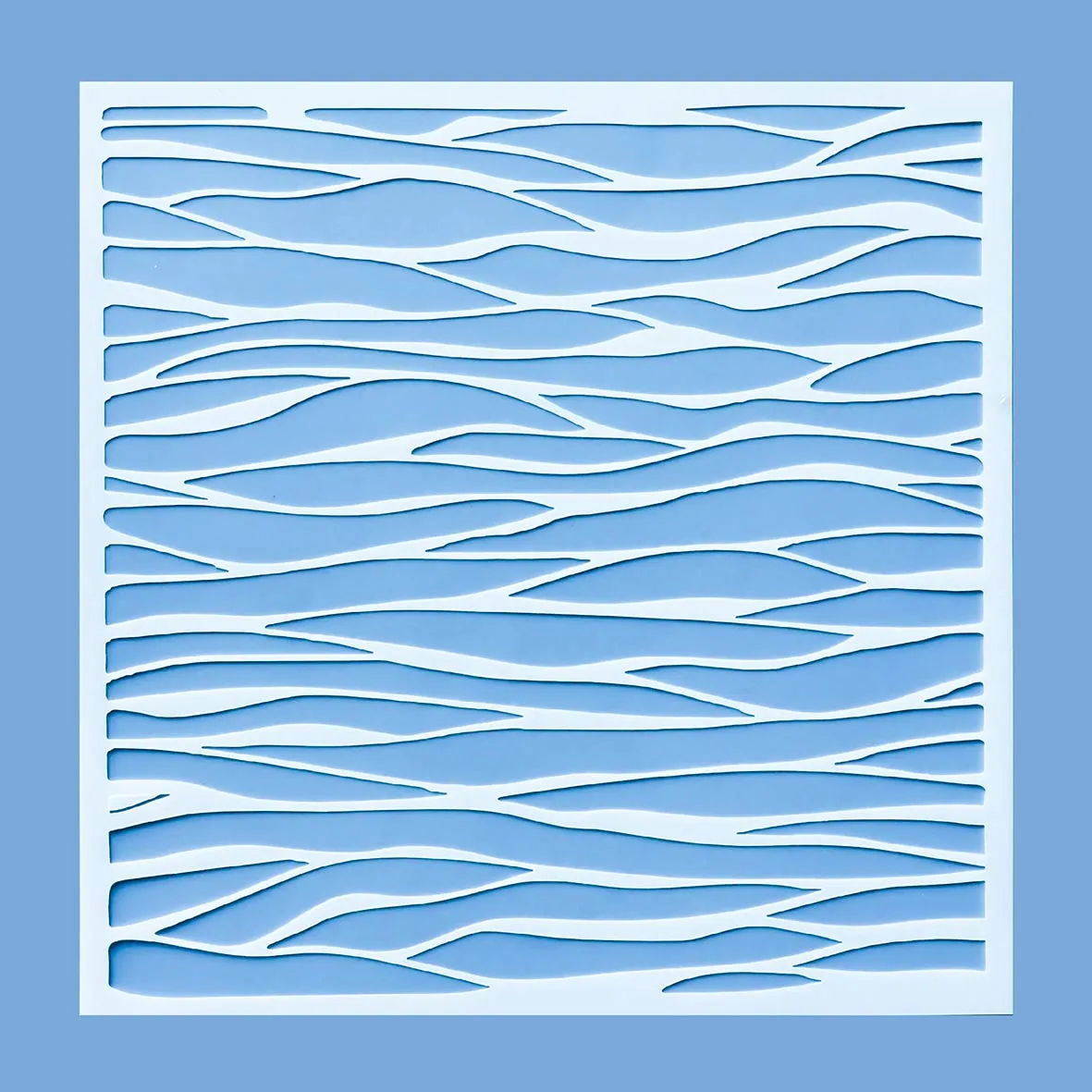 5.9" x 5.9" Ocean Waves Cookie Stencil