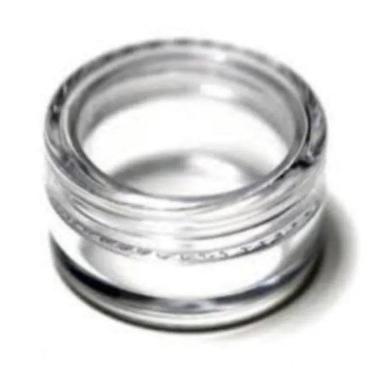 5ml Round Clear Pots   Lids