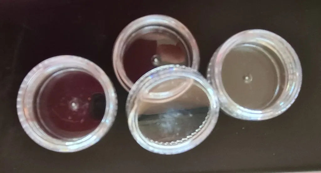5ml Round Clear Pots   Lids