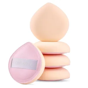 5Pcs Pale Pink Makeup Sponge For Foundation Concealer And Powder, Latex free Blender Sponge For Natural And Easy Makeup Soft Long-lasting And Beginner-friendly, Medium