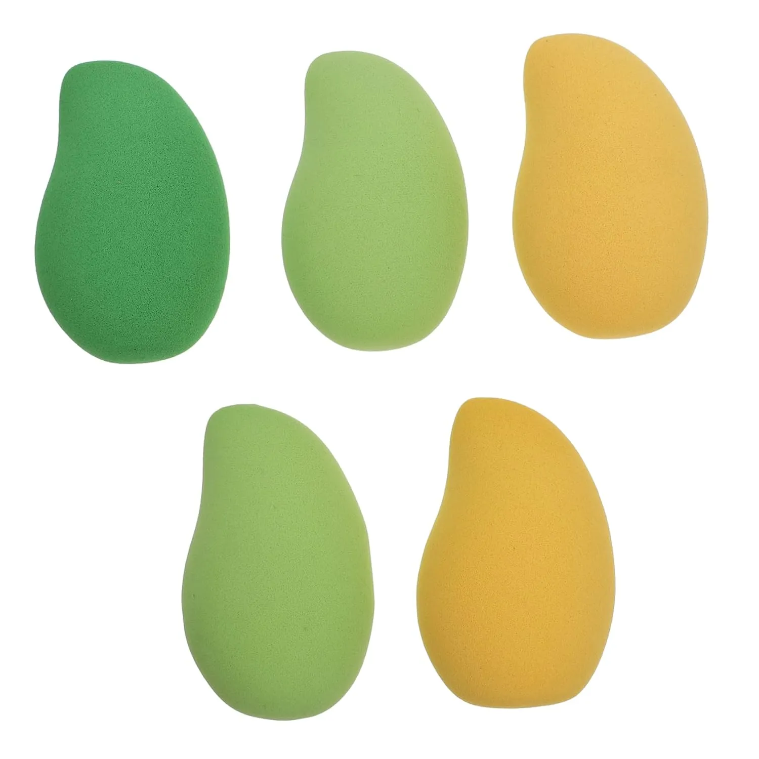 5Pcs Unique Shape Cosmetic Portable Makeup Tools for Loose Powder Sunscreen Application Soft and Comfortable for Travel and Daily Use