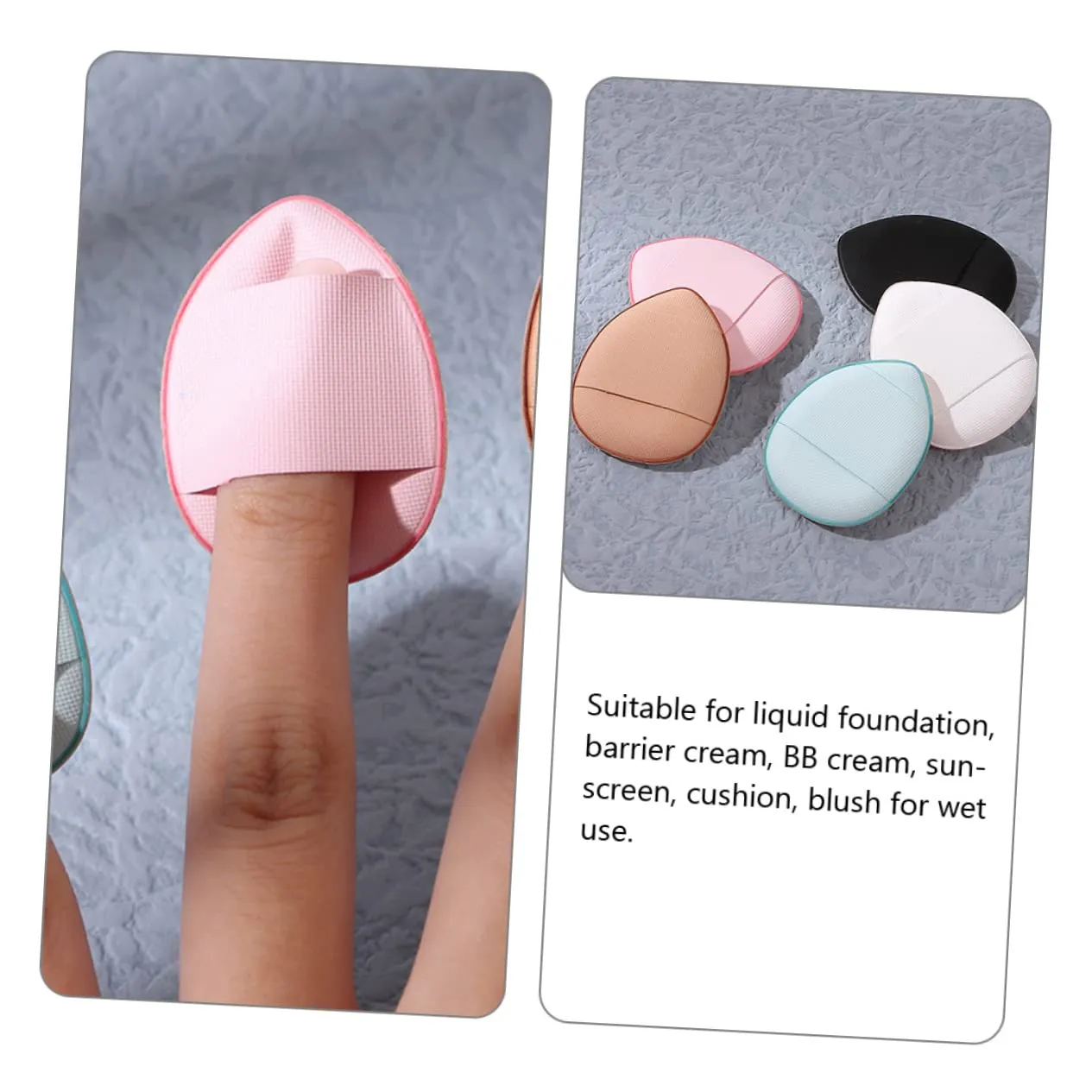 5sets Loose Powder Puff for Women Makeup Powder Puff Makeup Sponges for Face Mini Daily Care Applicators 15pcs*5