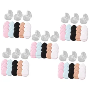 5sets Loose Powder Puff for Women Makeup Powder Puff Makeup Sponges for Face Mini Daily Care Applicators 15pcs*5