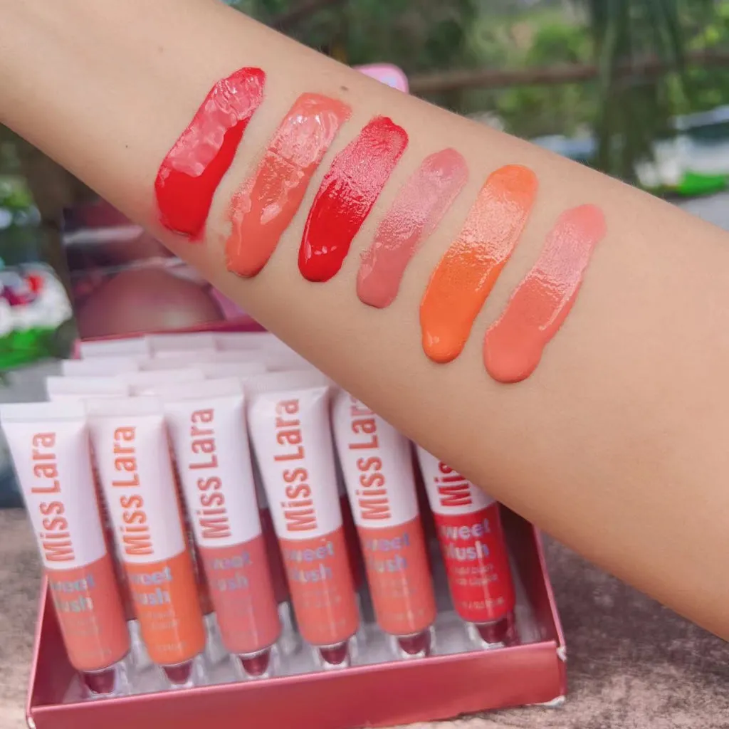 6pcs Creamy Liquid Blush Matte Moist Liquid Blusher Natural Cheek Tint Blush Waterproof Lasting Brightening Blush