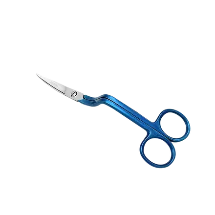 6" True Left Handed Double Curved Machine Embroidery Scissors