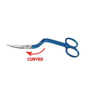 6" True Left Handed Double Curved Machine Embroidery Scissors