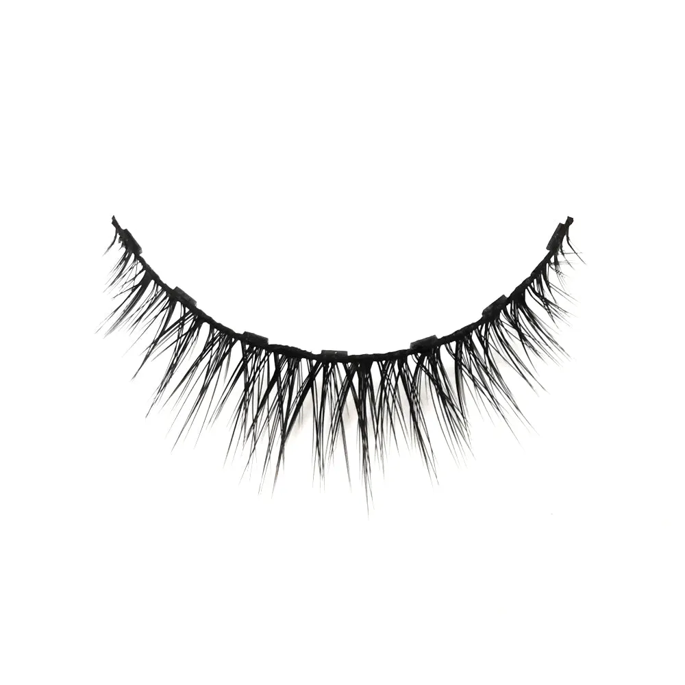 7 Magnets 3 Pairs Magnetic Eyelashes and Eyeliner Kit,1 Pair of Tweezers and Scissors, 4 Cleaning Fluids 01