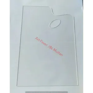 Acrylic Paint Palette, Clear Art RECTANGULAR Palette for Adults Kids, Transparent Non-Stick Artist Paint Mixing Tray Palette
