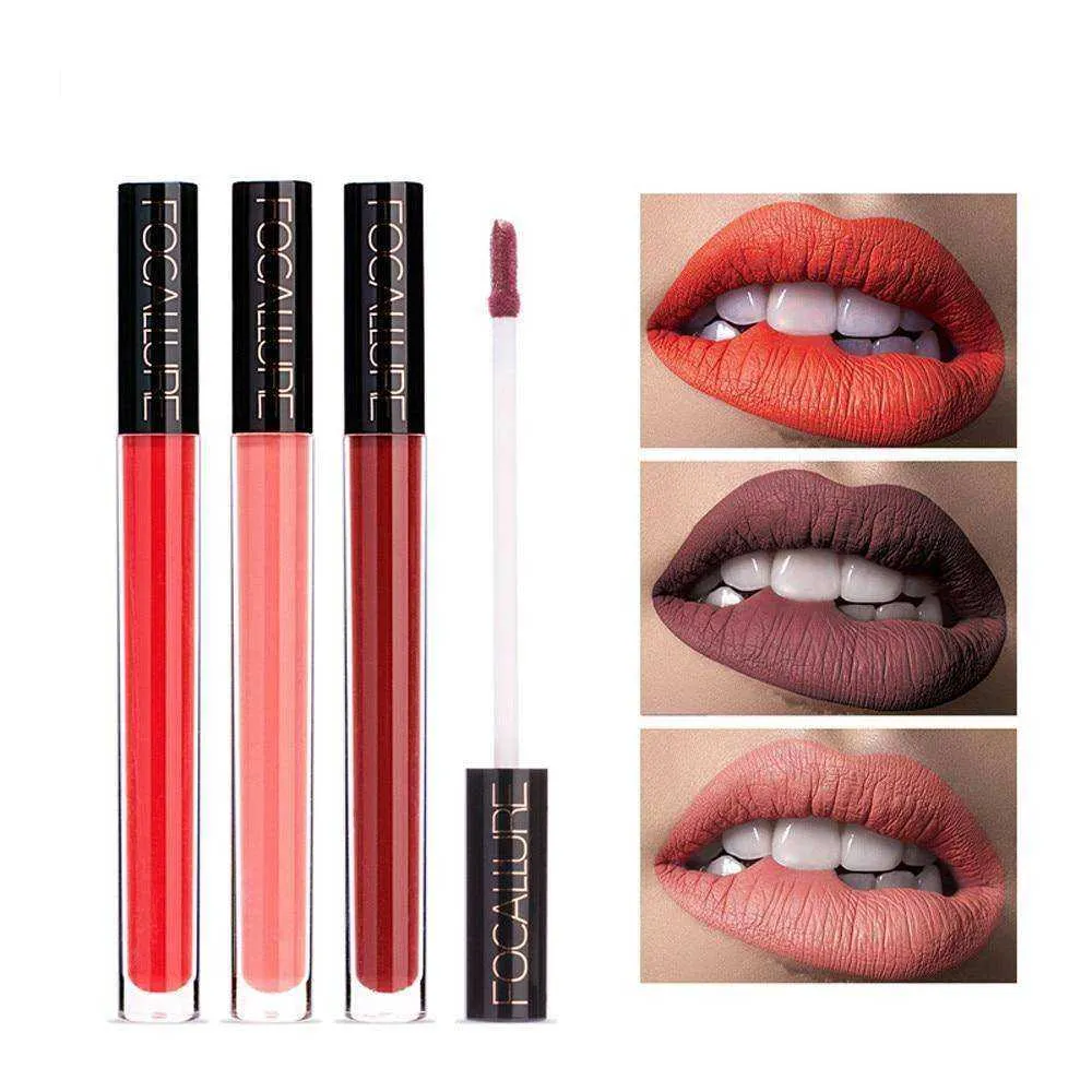 Aesthetic Long Lasting Women Matte Liquid Waterproof Lip Gloss