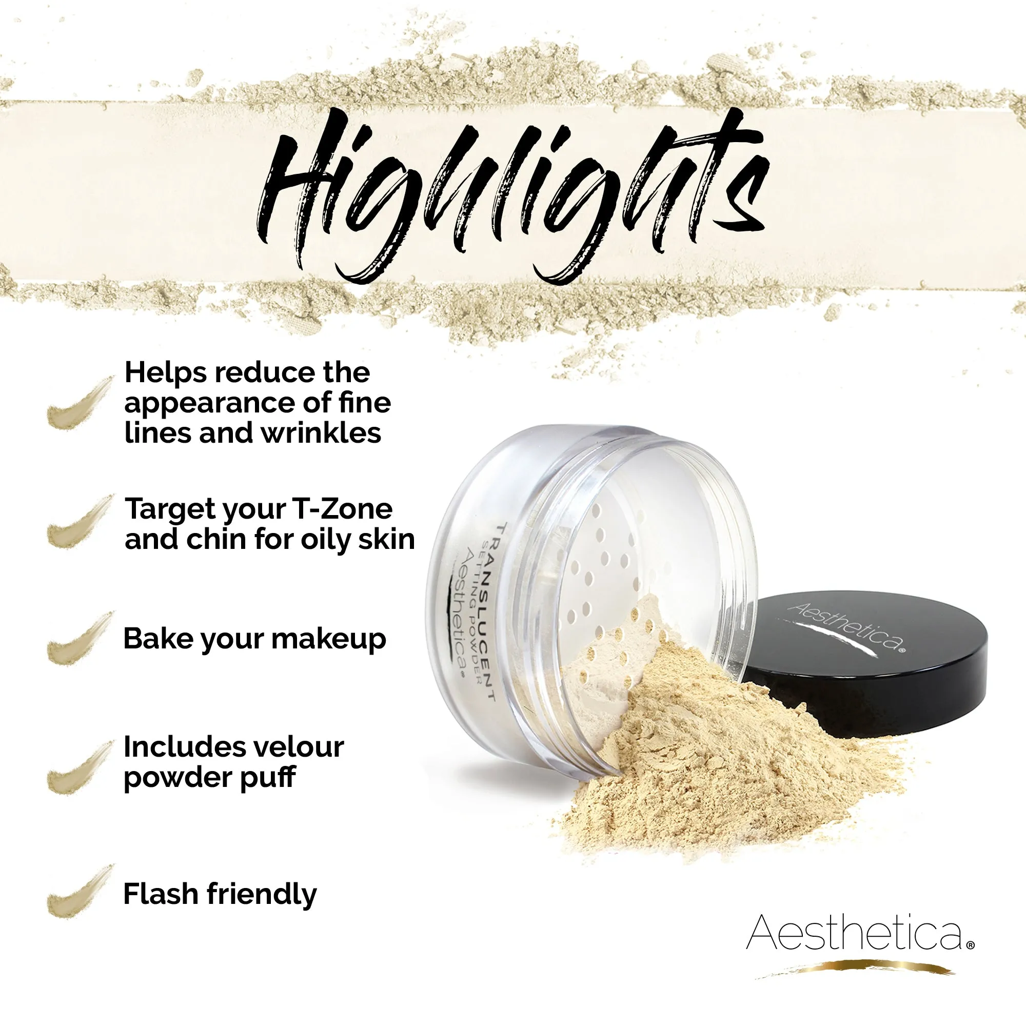 Aesthetica Loose Setting Powder (Translucent)