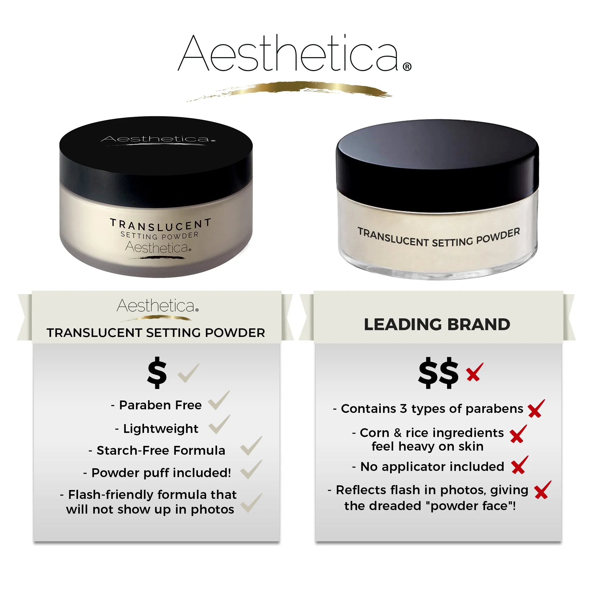 Aesthetica Loose Setting Powder (Translucent)