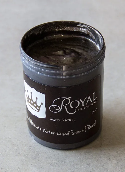 Aged Nickel Stencil Creme