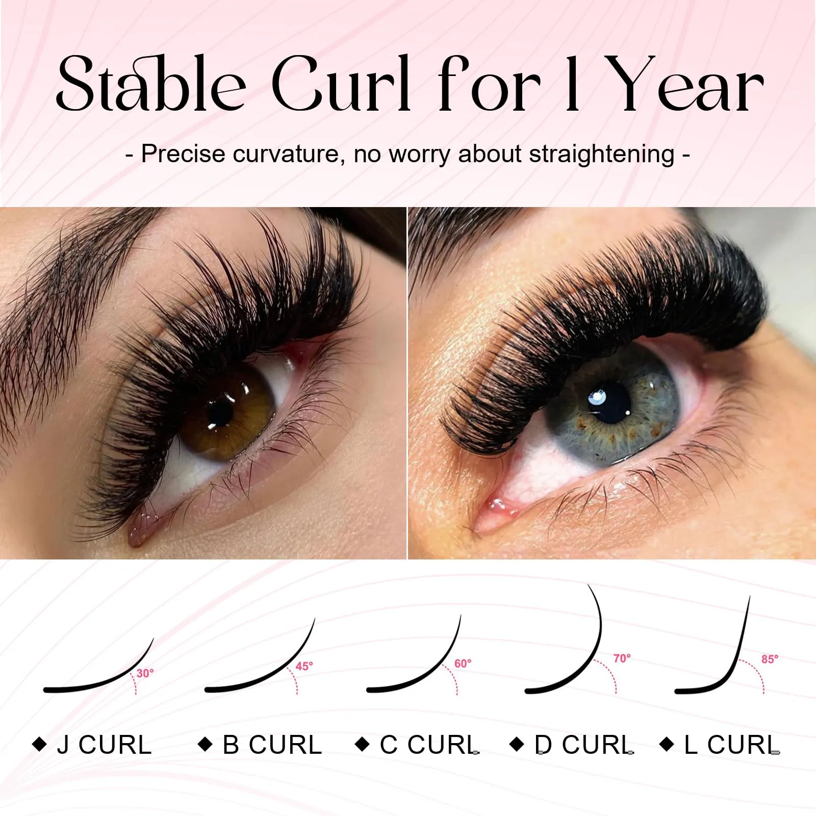 ALLOVE Eyelash Extension Three Boxes Classic Lash Extensions 0.05 D Curl 8-15|11-17|15-20mm Mixed Tray Individual Volume Lash Extensions Lash Trays for Lash Extensions Supplies Single Lashes