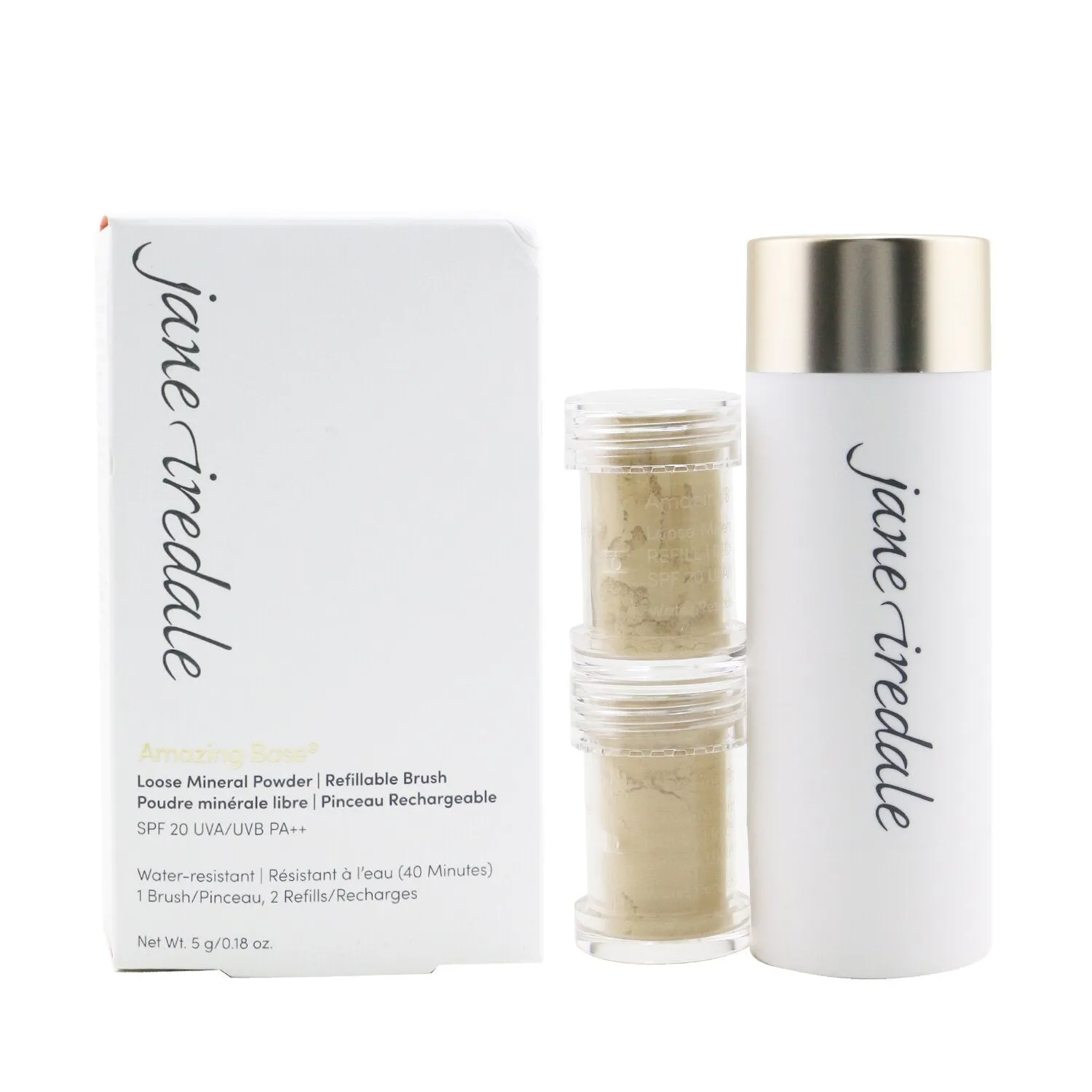 Amazing Base Loose Mineral Powder SPF 20 Refillable Brush (1x Brush, 2x Refills) - Warm Sienna