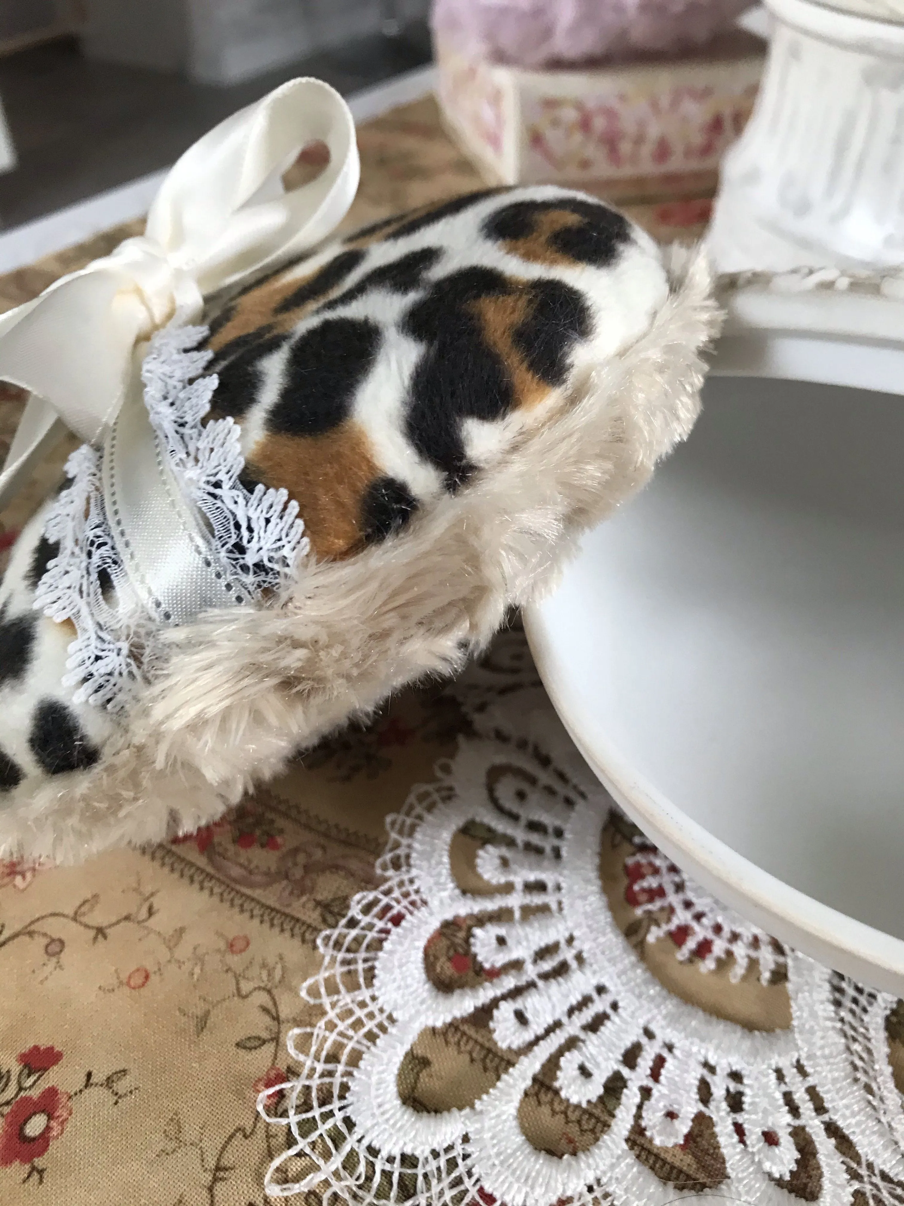 Animal Print Powder Puff