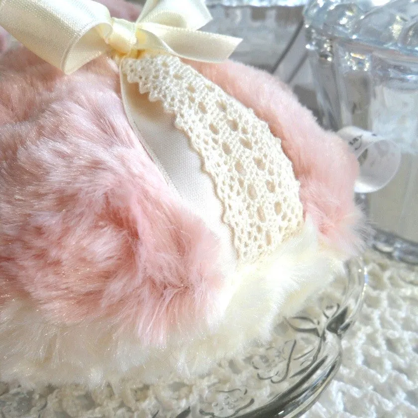 ANTIQUE PINK - Powder Puff, 4 inch