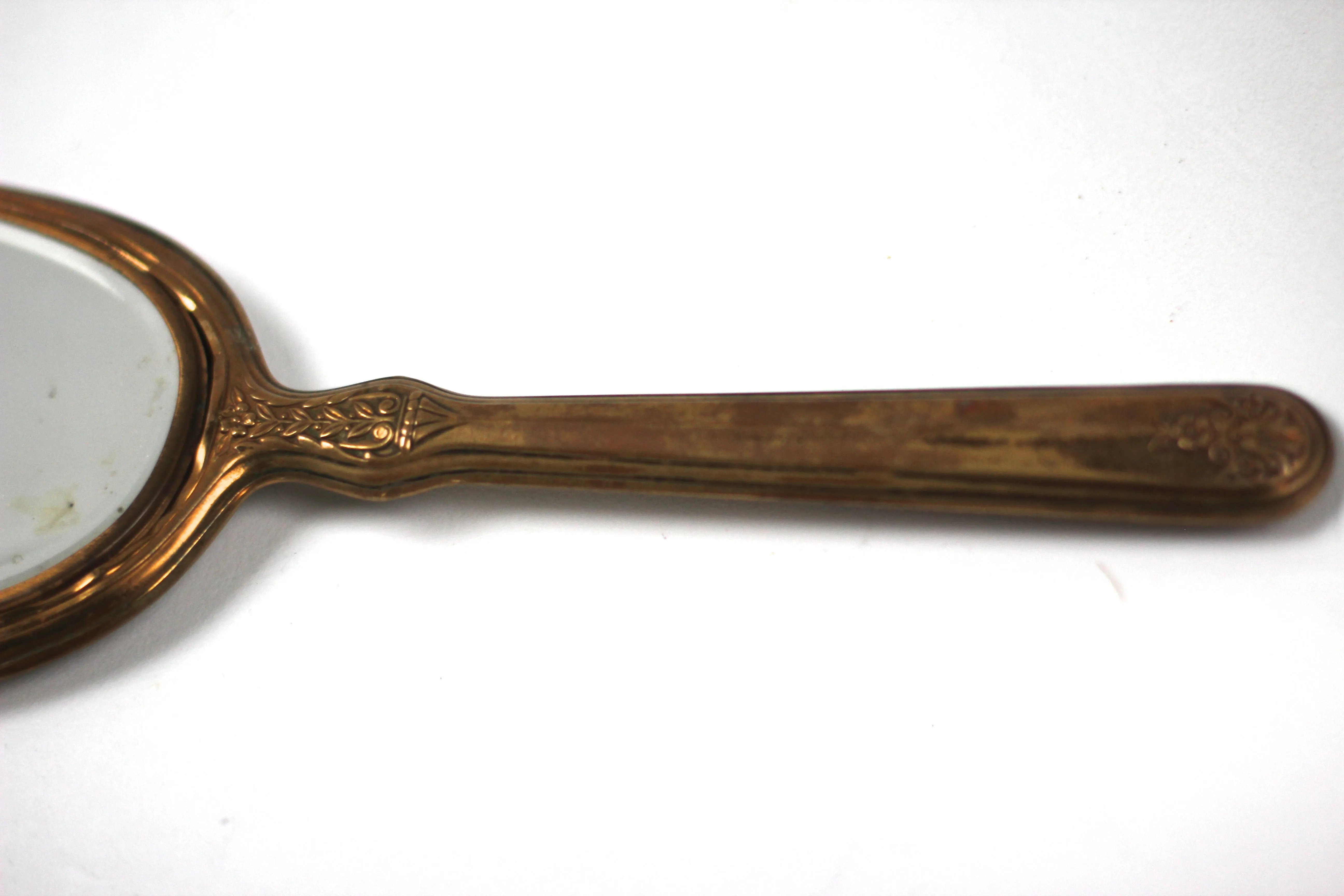 Antique Silver Bronze Vanity Set