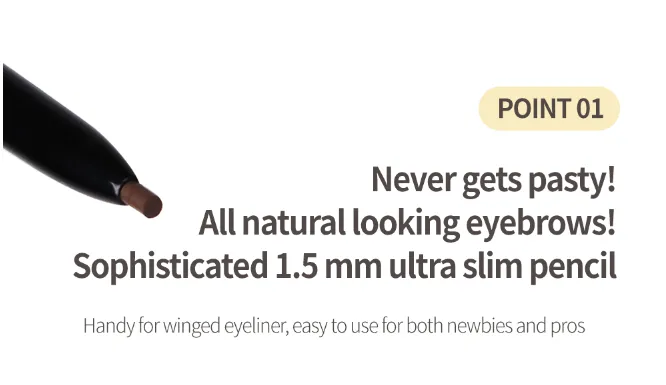 Aperire Remarkable Slim Brow Pencil 0.08g - 3 Colors