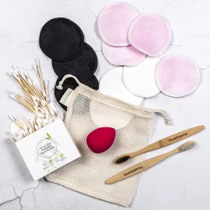Arashiyama¬Æ Twilight Toolkit I 15 Reusable Bamboo Makeup Remover Pads, Toothbrushes and more I Everyday beauty essentials | FREE Laundry Bag included