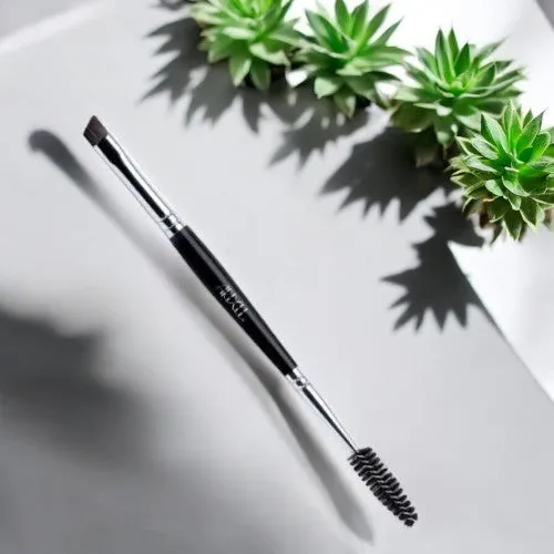 ARDELL Duo Brow Brush - Black / Silver