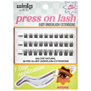 Ardell Winks Press On Pre-Glued Underlash Extensions Kit - Galore Natural