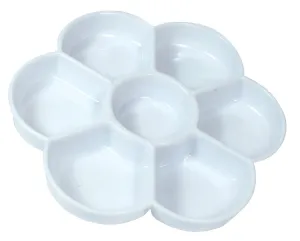 Art Advantage 7" x 1" 7 Well Plastic Flower Palette